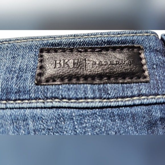 BKE Reserve Addison Skinny Ankle Cropped Jeans with Natural Fading, Like New - Picture 5 of 12